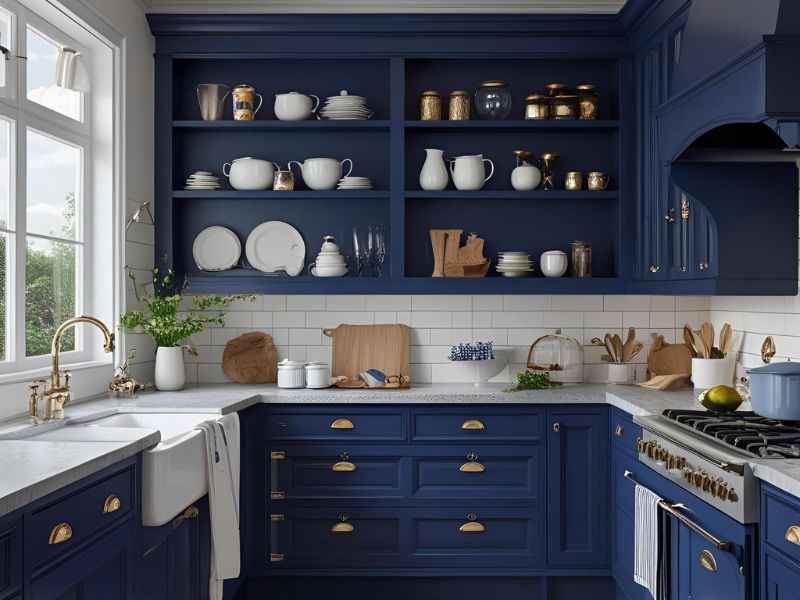 Navy Blue Kitchen