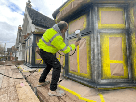 Professional UPVC Window Spraying