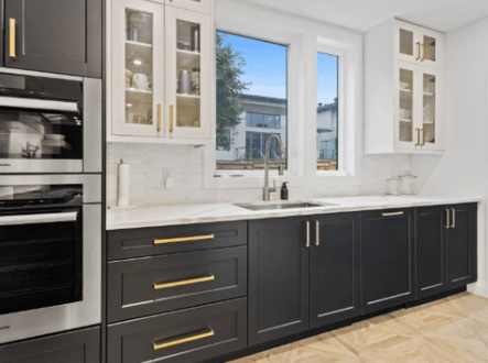 Two Tone Approaches Colours on kitchen cabinets