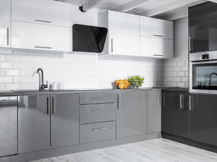 Vinyl wrapped kitchens